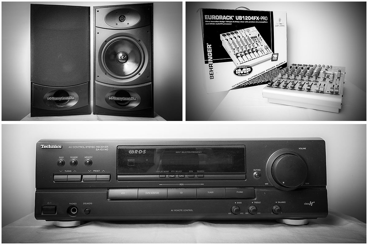 Hangfalak + erősítő + keverő eladó Hangfalak + erősítő + keverő eladó